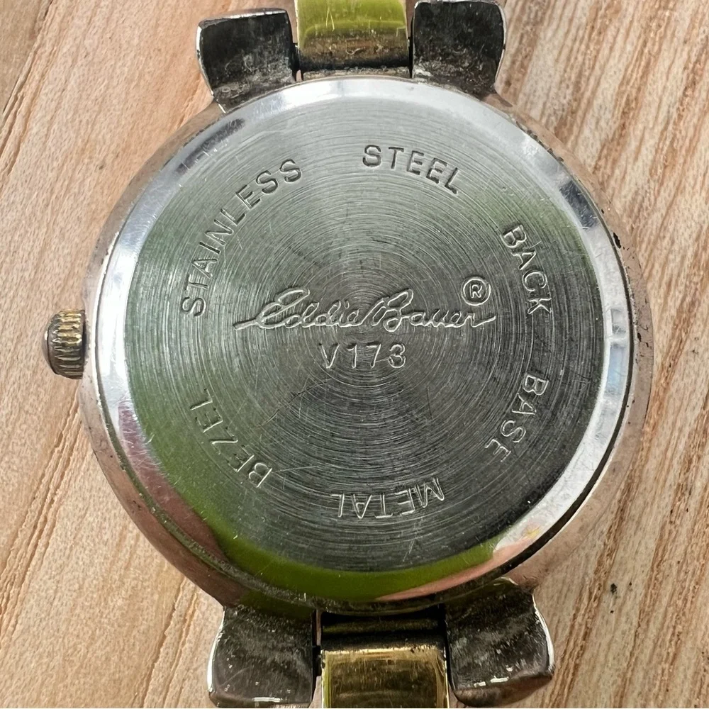 Eddie Bauer ladies two toned watch NEW BATTERY
